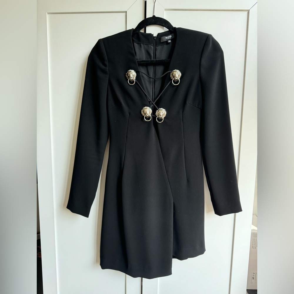 Black Versus Versace long sleeve mini dress in size IT 38 (fits a size 0-2)